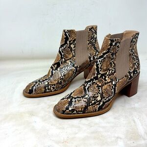 Vince Camuto Jentilly Ankle Boots, Snake Print, Women's 8.5